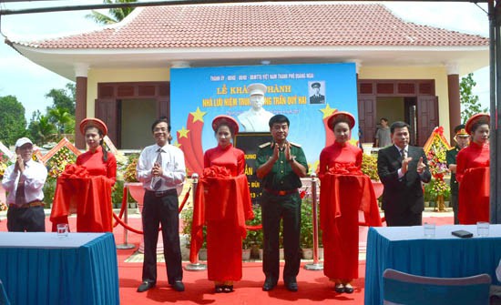 Quảng Ngãi: Xếp hạng di tích cấp tỉnh đối với Di tích Nhà Lưu niệm Trung tướng Trần Quý Hai