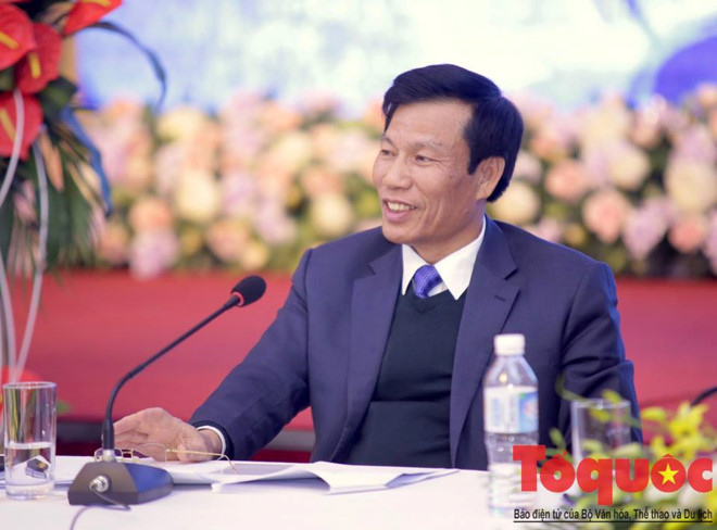 Bộ trưởng Nguyễn Ngọc Thiện chúc mừng U23 Việt Nam sau chiến thắng tại bán kết