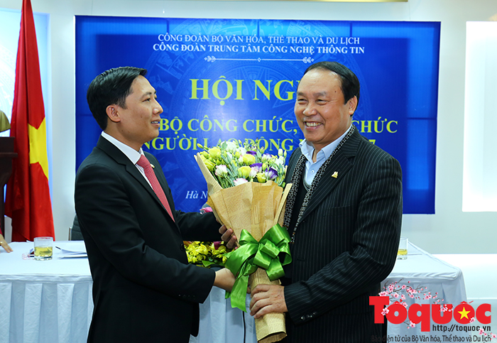 Trung  tâm Công nghệ thông tin tổ chức Hội nghị Cán bộ công chức, viên chức, người lao động năm 2017.