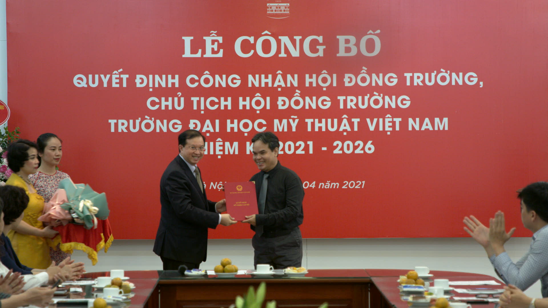 Công bố Quyết định công nhận Hội đồng trường Đại học Mỹ thuật Việt Nam nhiệm kỳ 2021 – 2026
