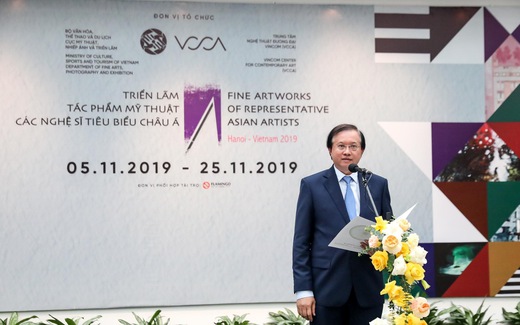 Khai mạc Triển lãm tác phẩm mỹ thuật của các nghệ sĩ tiêu biểu châu Á