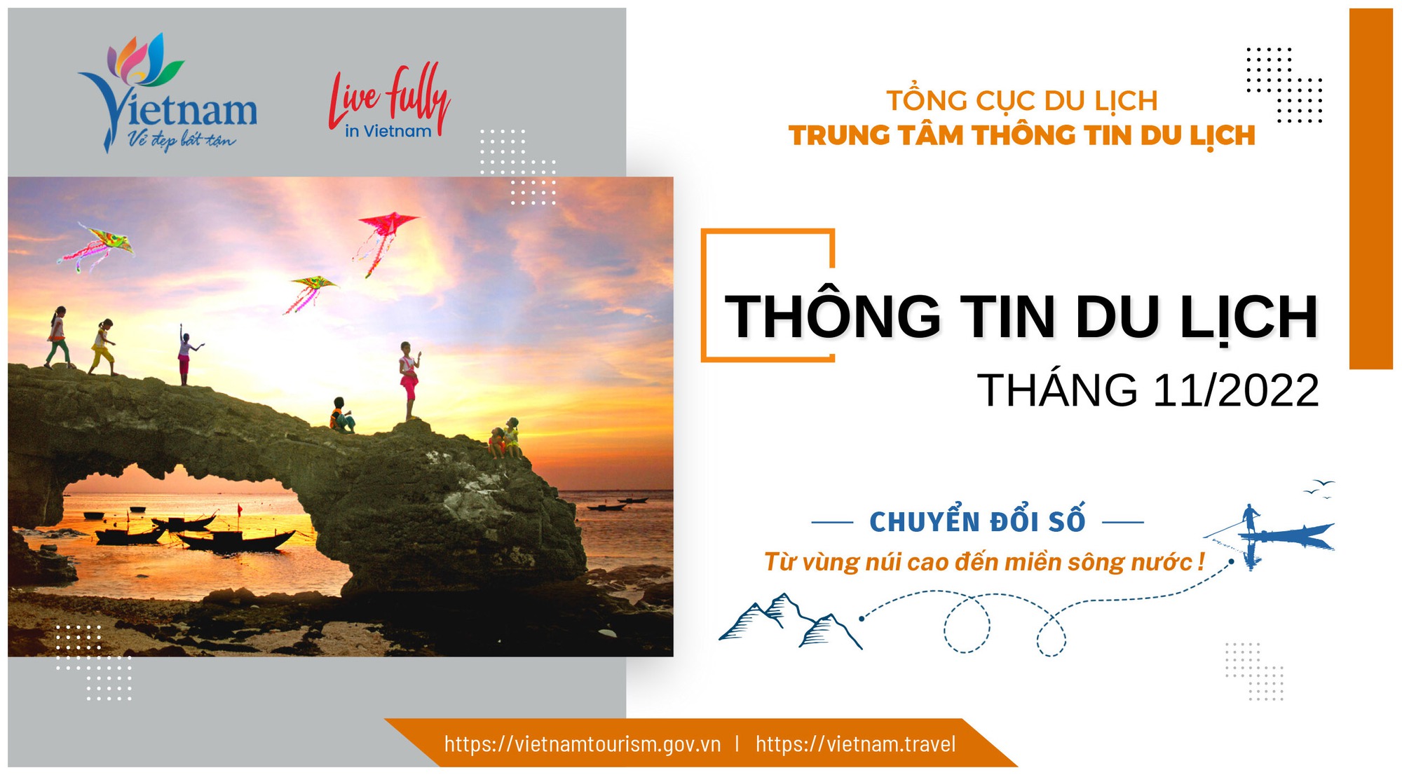 Ra mắt tài liệu Thông tin du lịch tháng 11/2022: Chuyển đổi số từ vùng núi cao đến miền sông nước
