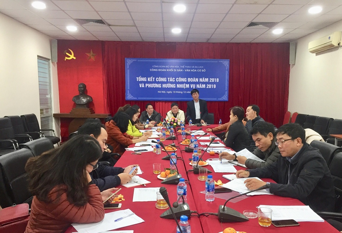 Công đoàn Khối Di sản – Văn hóa cơ sở: Tổng kết công tác công đoàn năm 2018