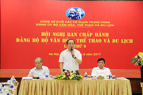 Hội nghị ban chấp hành Đảng bộ Bộ Văn hóa, Thể thao và Du lịch lần thứ 9