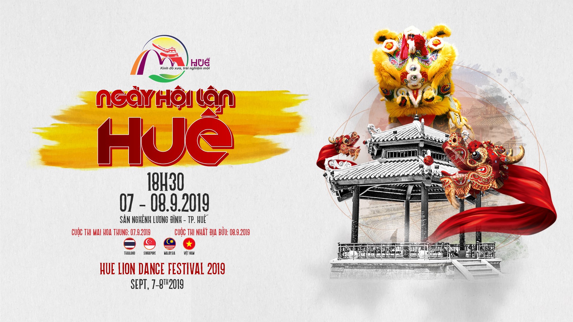 Huế tổ chức Ngày hội lân quốc tế Huế 2019